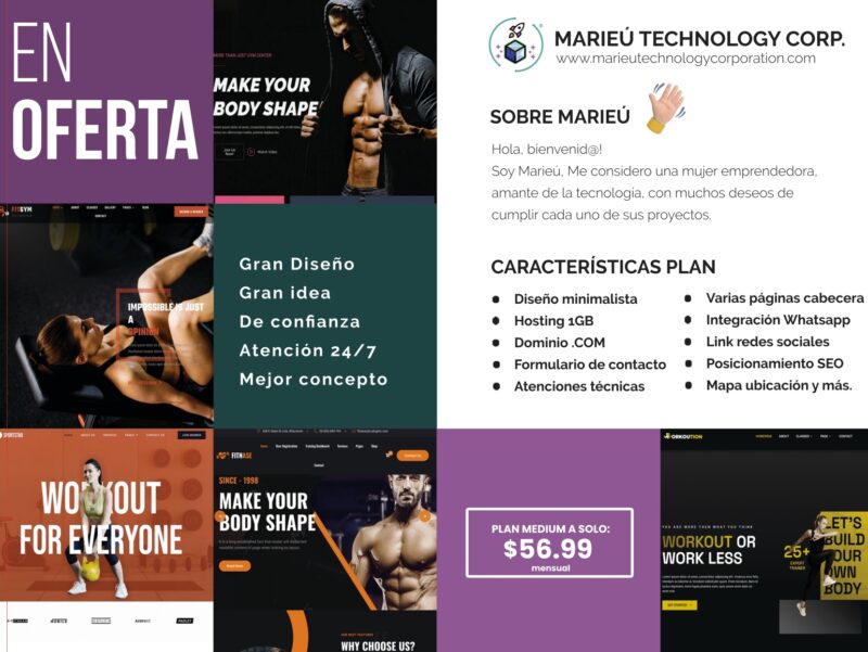 Fitness GYM Catalogo WebSites Marieu