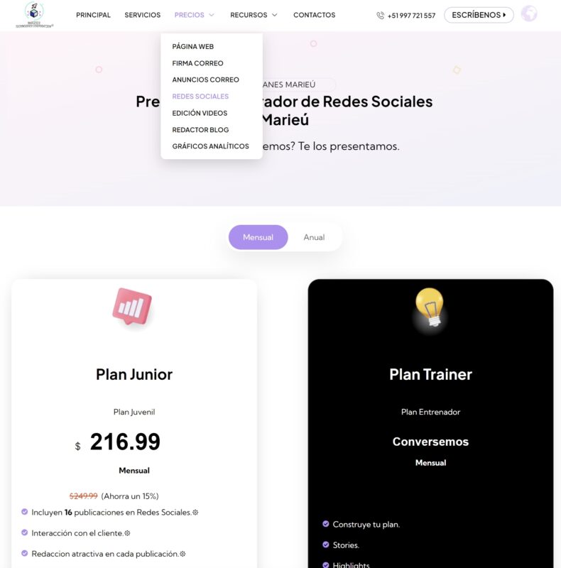 Ubicacion Servicio Redes Sociales Marieu Technology Corporation