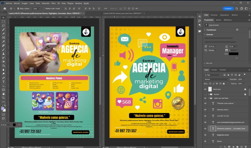 Disenar Flyers o Volantes en Adobe Photoshop scaled