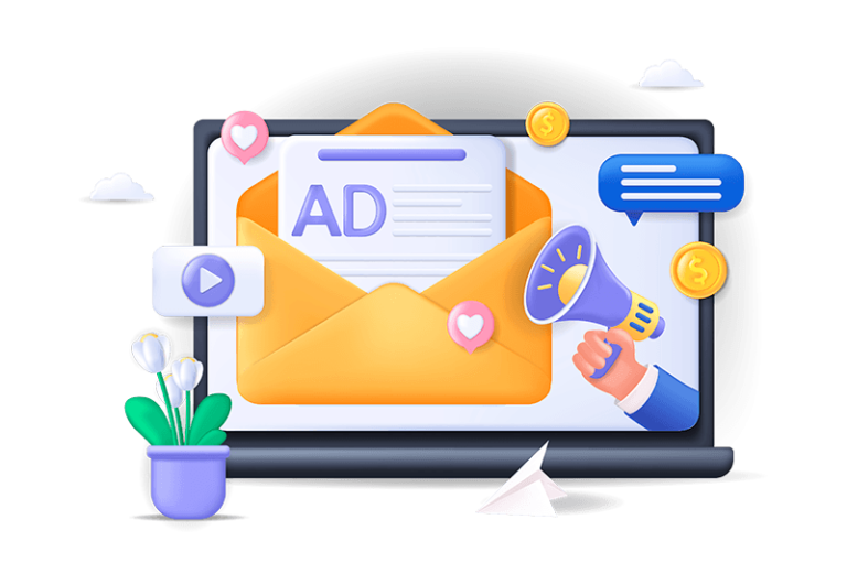 Mail-in advertising service